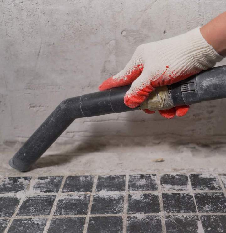 Remise au propre totale après vos travaux.
